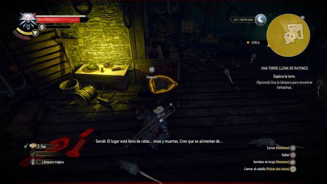 The Witcher 3: Wild Hunt - Una torre llena de ratones - Las ratas infestan el lugar