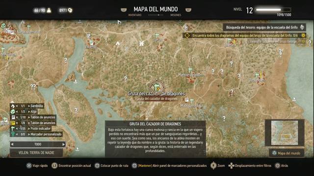 The Witcher 3: Wild Hunt - Armadura de la Escuela del Grifo 1 - Ubicación