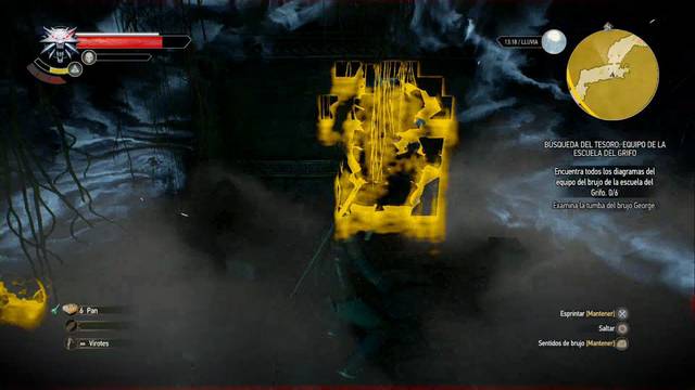 The Witcher 3: Wild Hunt - Armadura de la Escuela del Grifo 1 - Derriba la pared con Aard