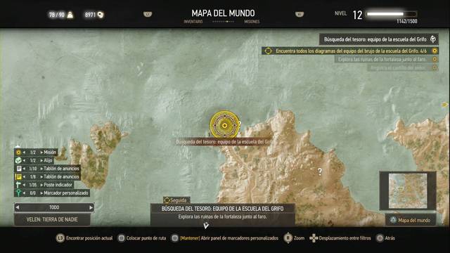 The Witcher 3: Wild Hunt - Armadura de la Escuela del Grifo 1 - Una de las espadas está aquí