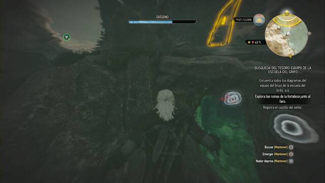 The Witcher 3: Wild Hunt - Armadura de la Escuela del Grifo 1 - La entrada está justo bajo el Punto de Poder