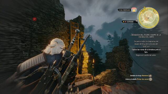 The Witcher 3: Wild Hunt - Armadura de la Escuela del Grifo 1 - Sube por estas escaleras