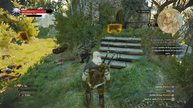 The Witcher 3: Wild Hunt - Armadura de la Escuela del Grifo - La espada de accero