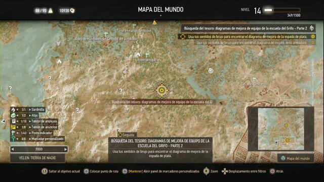 The Witcher 3: Wild Hunt - Armadura de la Escuela del Grifo - La espada de plata