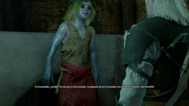 The Witcher 3: Wild Hunt - Soando en Novigrado - Sarah es una criaa un tanto molesta