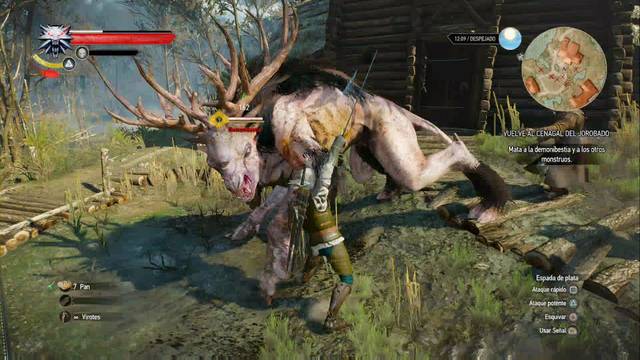 The Witcher 3: Wild Hunt - Vuelve al cenagal del jorobado - Cuidado con la demonibestia