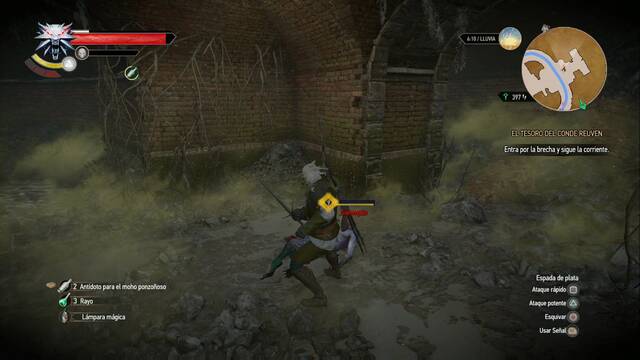 The Witcher 3: Wild Hunt - El tesoro del conde Reuven - Derrota a los sumergidos para investigar