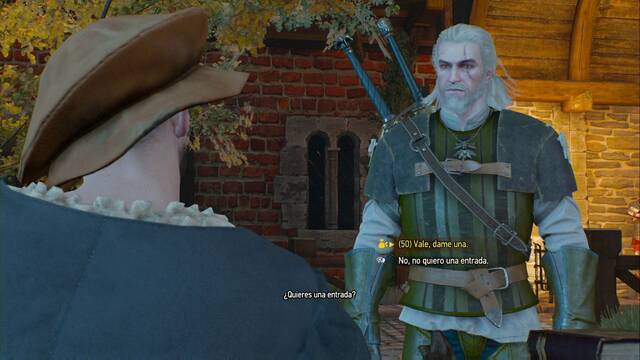 The Witcher 3: Wild Hunt - Una solucin teatral - Pues habr que comprar una entrada