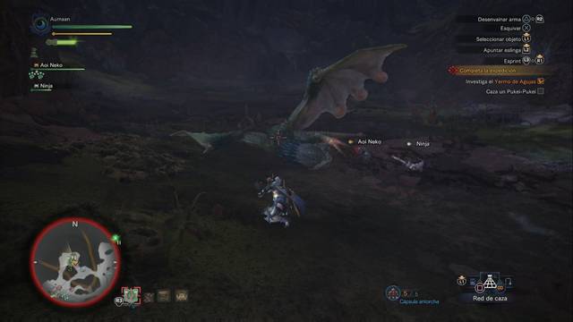 Monster Hunter World - Expedición al Yermo de Agujas - El Pukei Pukei es más fuerte de lo normal