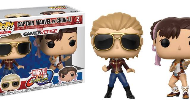Funko - Marvel vs Capcom - Captain Marvel vs Chun Li