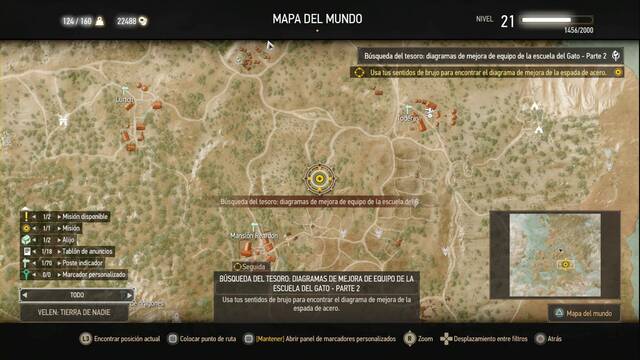 The Witcher 3: Wild Hunt - Equipo mejorado de la escuela del gato - Espada de acero