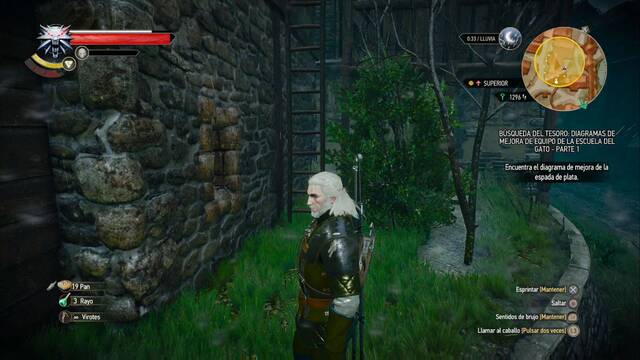 The Witcher 3: Wild Hunt - Equipo mejorado de la escuela del gato - Sube la escalera
