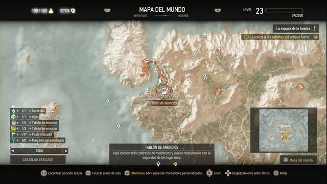 The Witcher 3: Wild Hunt - La espada de la familia - Localizacin