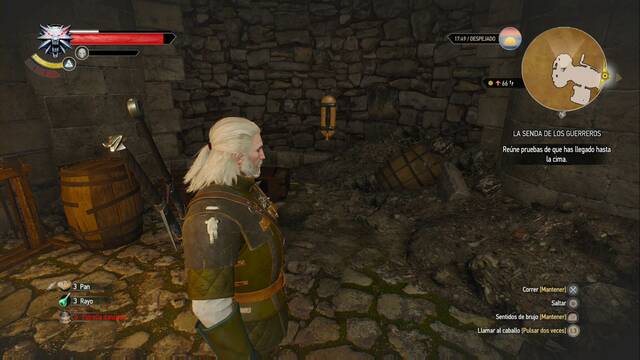 The Witcher 3: Wild Hunt - Equipo de la escuela del oso - La palanca abre las celdas