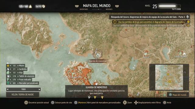 The Witcher 3: Wild Hunt - Diagramas superiores de la escuela del gato - La Espada de acero