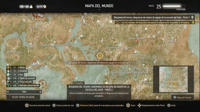 The Witcher 3: Wild Hunt - Diagramas superiores de la escuela del gato - La armadura