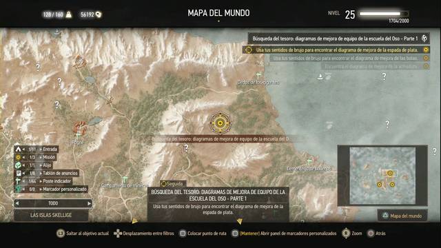 The Witcher 3: Wild Hunt - Equipo mejorado de la escuela del oso - La espada de plata