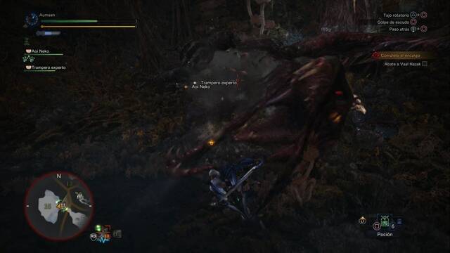 Monster Hunter World - Vaal Hazaak, monstruo infernal - Pasará bastante tiempo en el suelo