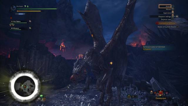 Monster Hunter World - Kushala Daora, dragón de acero - Subirte a él y apuñalar es una opción