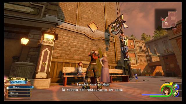 Kingdom Hearts 3 - Portafortunas de Villa Crepúsculo - El pueblo (Plazoleta del Tranv¡a)