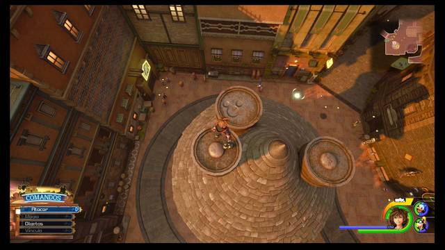 Kingdom Hearts 3 - Portafortunas de Villa Crepúsculo - El pueblo (Plazoleta del Tranv¡a)