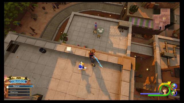 Kingdom Hearts 3 - Portafortunas de Villa Crepúsculo - El pueblo (Plazoleta del Tranv¡a)