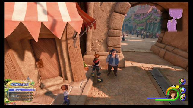 Kingdom Hearts 3 - Portafortunas de Reino de Corona - La ciudad (Calle principal)