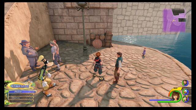 Kingdom Hearts 3 - Portafortunas de Reino de Corona - La ciudad (Muelles)