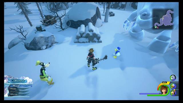 Kingdom Hearts 3 - Portafortunas de Arendelle - La Monta¤a del norte (Campo de nieve)