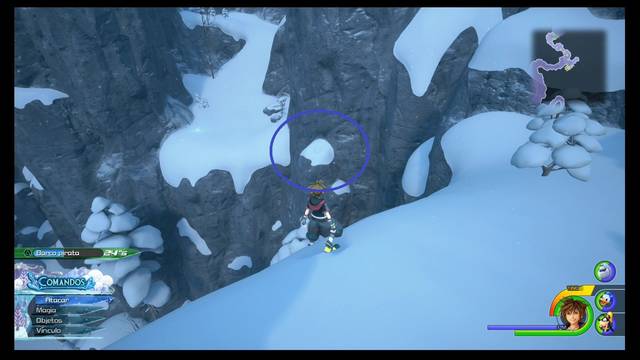 Kingdom Hearts 3 - Portafortunas de Arendelle - La Monta¤a del norte (Campo de nieve)