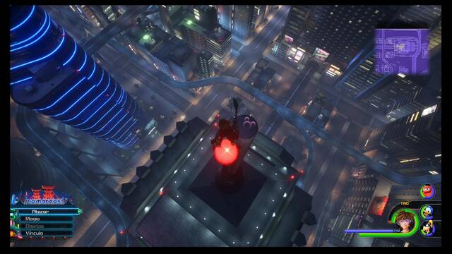 Kingdom Hearts 3 - Portafortunas de San Fransokyo - La ciudad (Distrito norte, Noche)