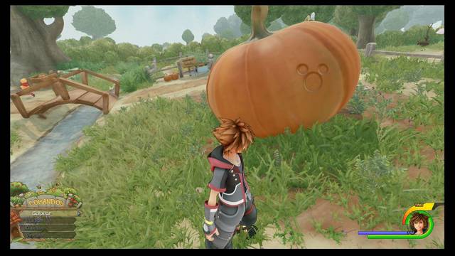 Kingdom Hearts 3 - Portafortunas de Bosque de los Cien Acres - En la calabaza gigante