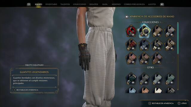 Hogwarts Legacy - Accesorios de mano (Coleccin) - Guantes legendarios