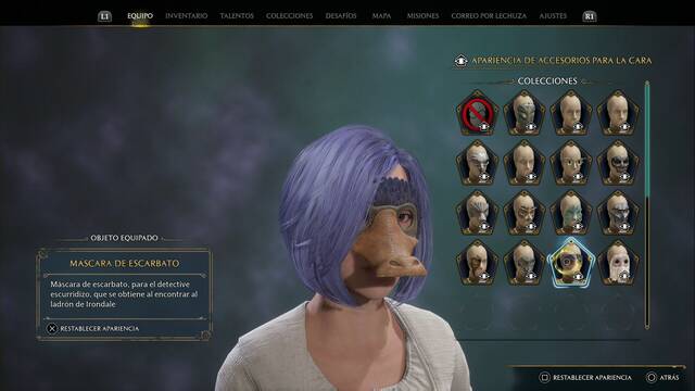 Hogwarts Legacy - Accesorios para la cara (Coleccin) - Mascara de escarbato