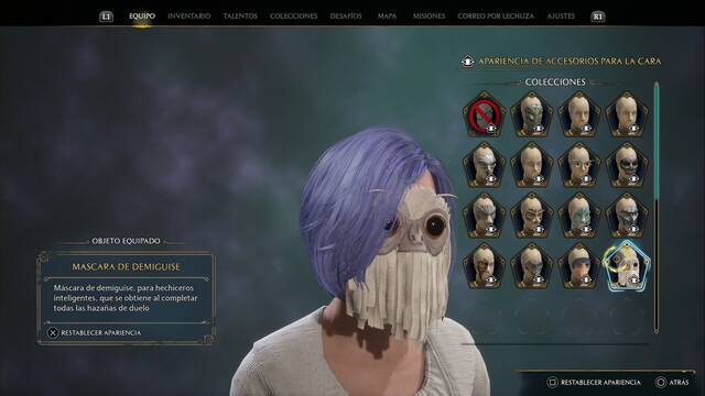 Hogwarts Legacy - Accesorios para la cara (Coleccin) - Mascara de demiguise