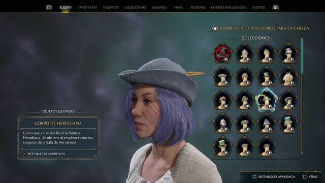 Hogwarts Legacy - Accesorios para la cabeza (Coleccin) - Gorro de Herodiana