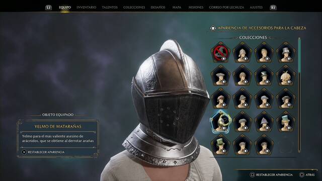 Hogwarts Legacy - Accesorios para la cabeza (Coleccin) - Yelmo de mataraas