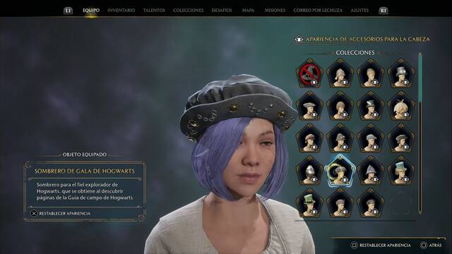 Hogwarts Legacy - Accesorios para la cabeza (Coleccin) - Sombrero de gala de Hogwarts