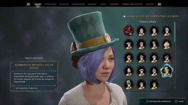 Hogwarts Legacy - Accesorios para la cabeza (Coleccin) - Sombrero de bromista jefe de Zonko