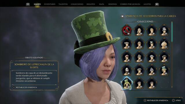 Hogwarts Legacy - Accesorios para la cabeza (Coleccin) - Sombrero de leprechaun de la suerte