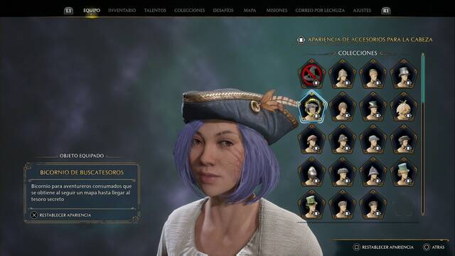 Hogwarts Legacy - Accesorios para la cabeza (Coleccin) - Bicornio de buscatesoros