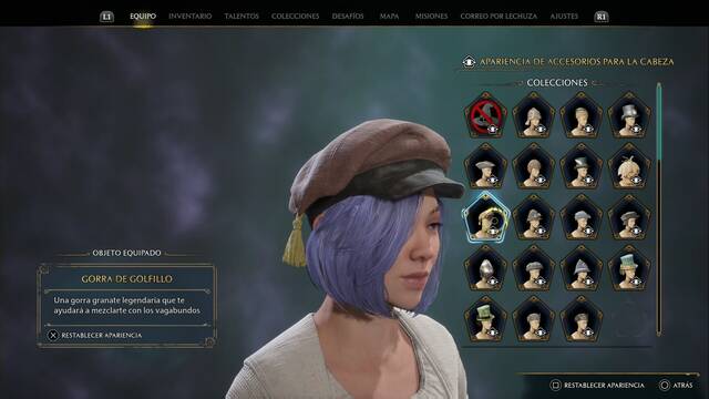 Hogwarts Legacy - Accesorios para la cabeza (Coleccin) - Gorra de golfillo