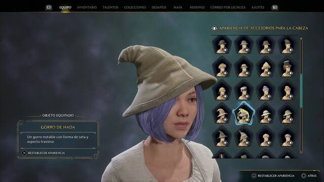 Hogwarts Legacy - Accesorios para la cabeza (Piezas de equipo) - Gorro de hada