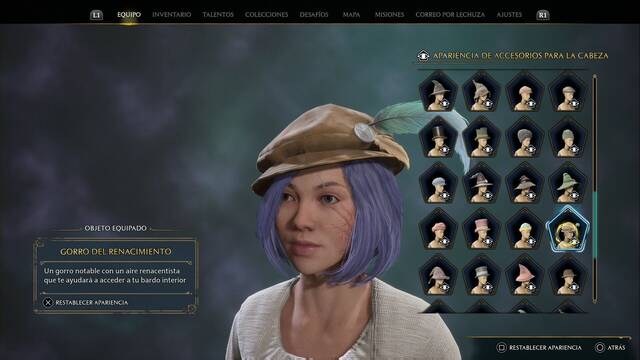 Hogwarts Legacy - Accesorios para la cabeza (Piezas de equipo) - Gorro del renacimiento