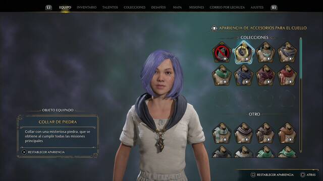 Hogwarts Legacy - Accesorios para el cuello (Coleccin) - Collar de piedra