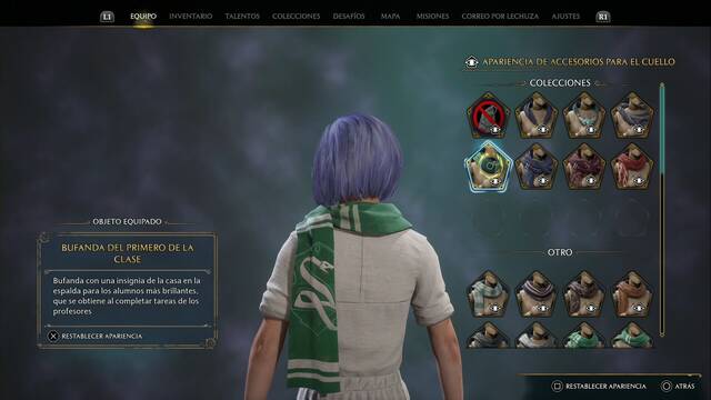 Hogwarts Legacy - Accesorios para el cuello (Coleccin) - Bufanda del primero de la clase