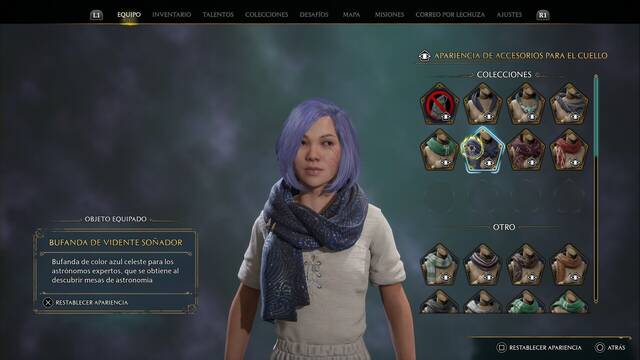 Hogwarts Legacy - Accesorios para el cuello (Coleccin) - Bufanda de vidente soador