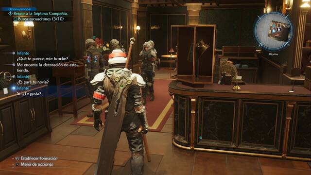 Final Fantasy VII Rebirth - Escuadrones para el desfile -