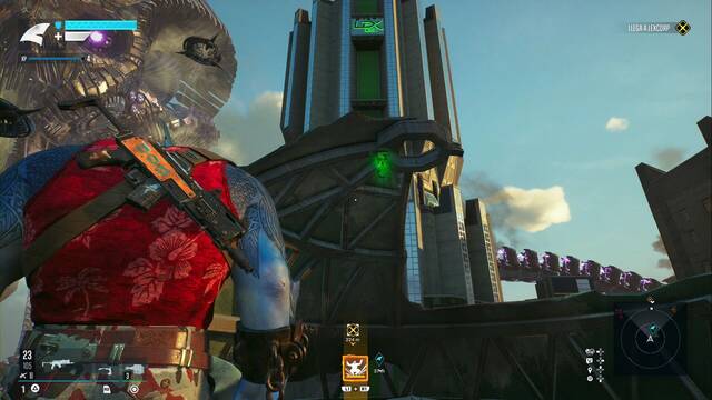 Suicide Squad: Kill the Justice League - Trofeos de Riddler en el Distrito Financiero Central - Trofeo en la estatua del helipuerto