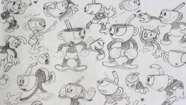 Bocetos de Cuphead - 